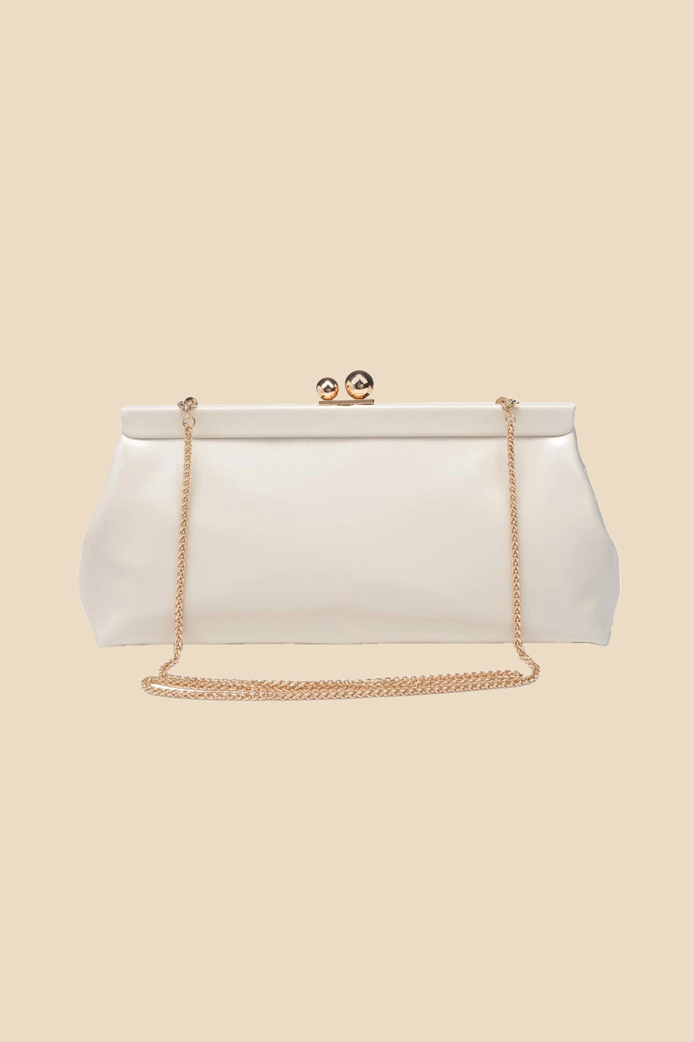 Joplin Kisslock Patent Faux Leather Clutch (Three Colors)
