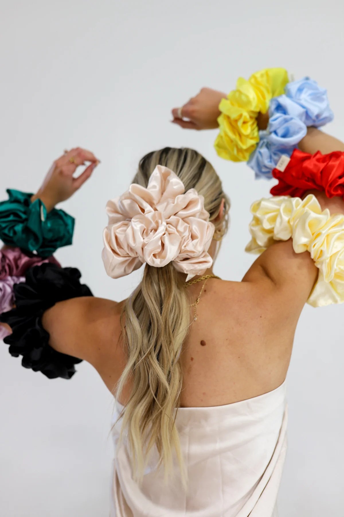 KAXI Sleep Silk Satin Scrunchies (Three Colors)