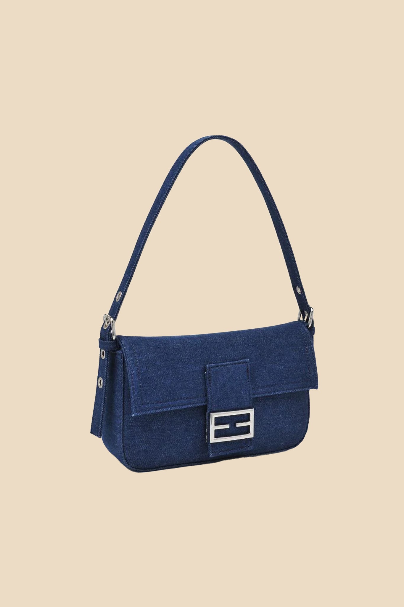 Beverly Denim Shoulder Bag