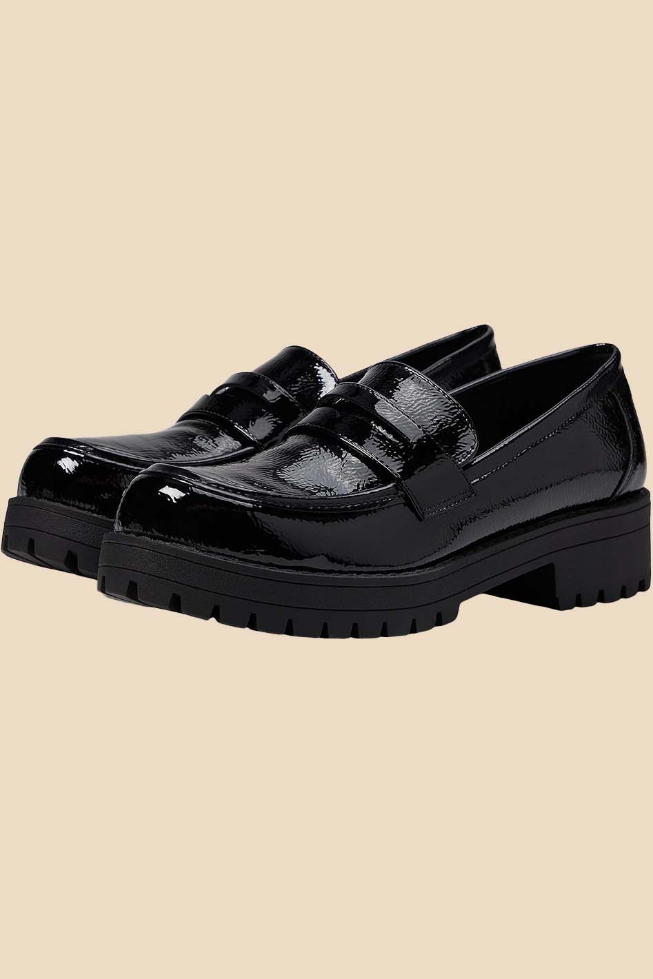Chinese Laundry Voidz Black Chunky Loafers