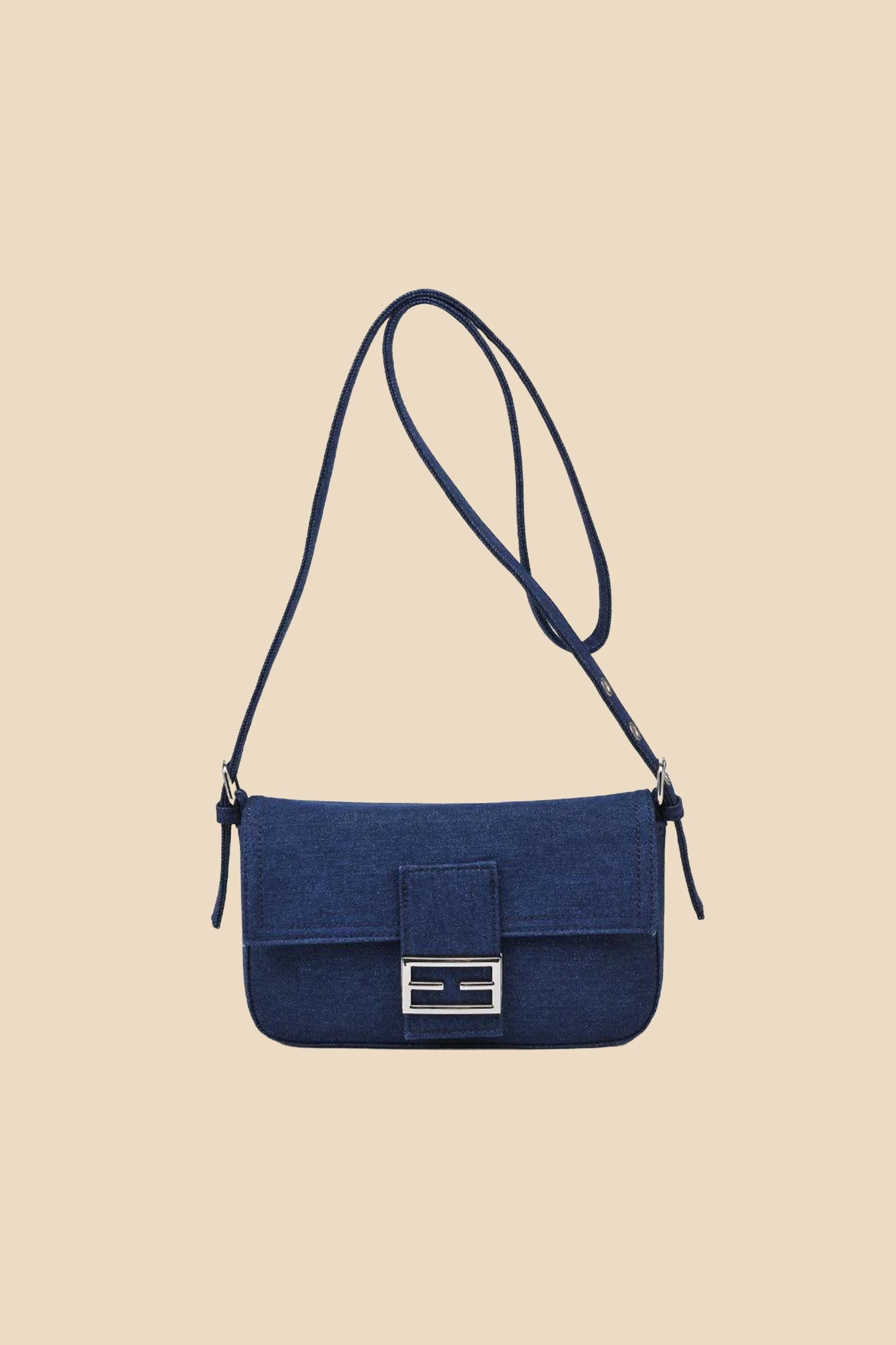 Beverly Denim Shoulder Bag