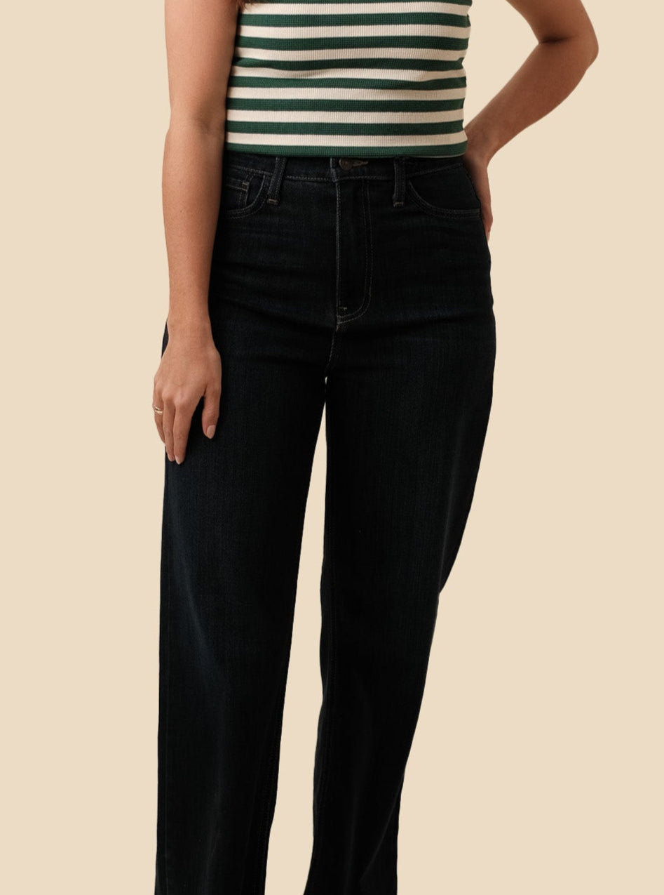 Just Black Denim The Retro Straight Jeans (Dark)