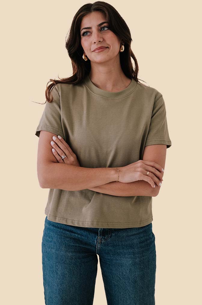 Karter Boxy Basic T-Shirt (Green)