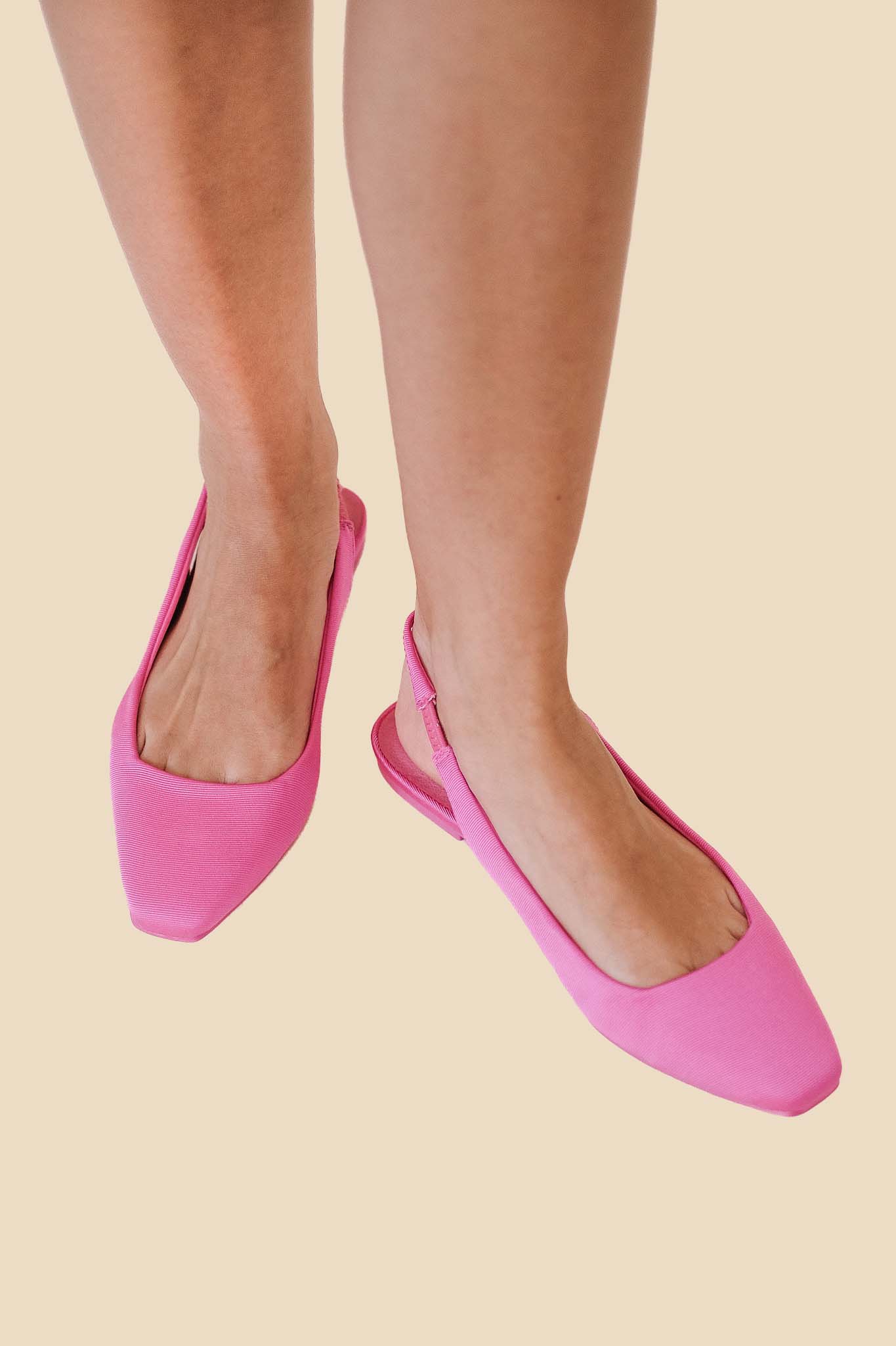 Chinese Laundry Rhyme Time Fabric Sling Back Flats Pink