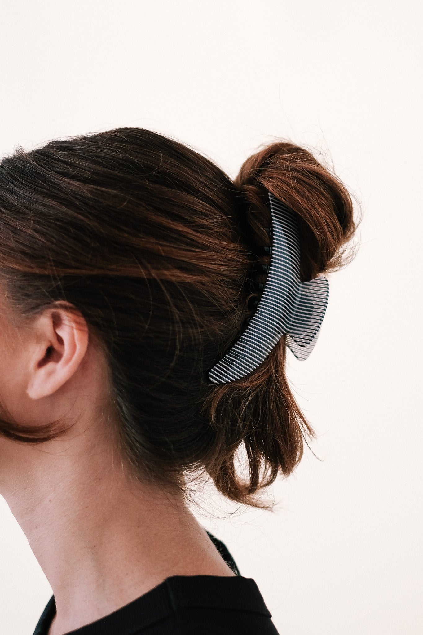 Stripe Pattern Acrylic Hair Claw Set