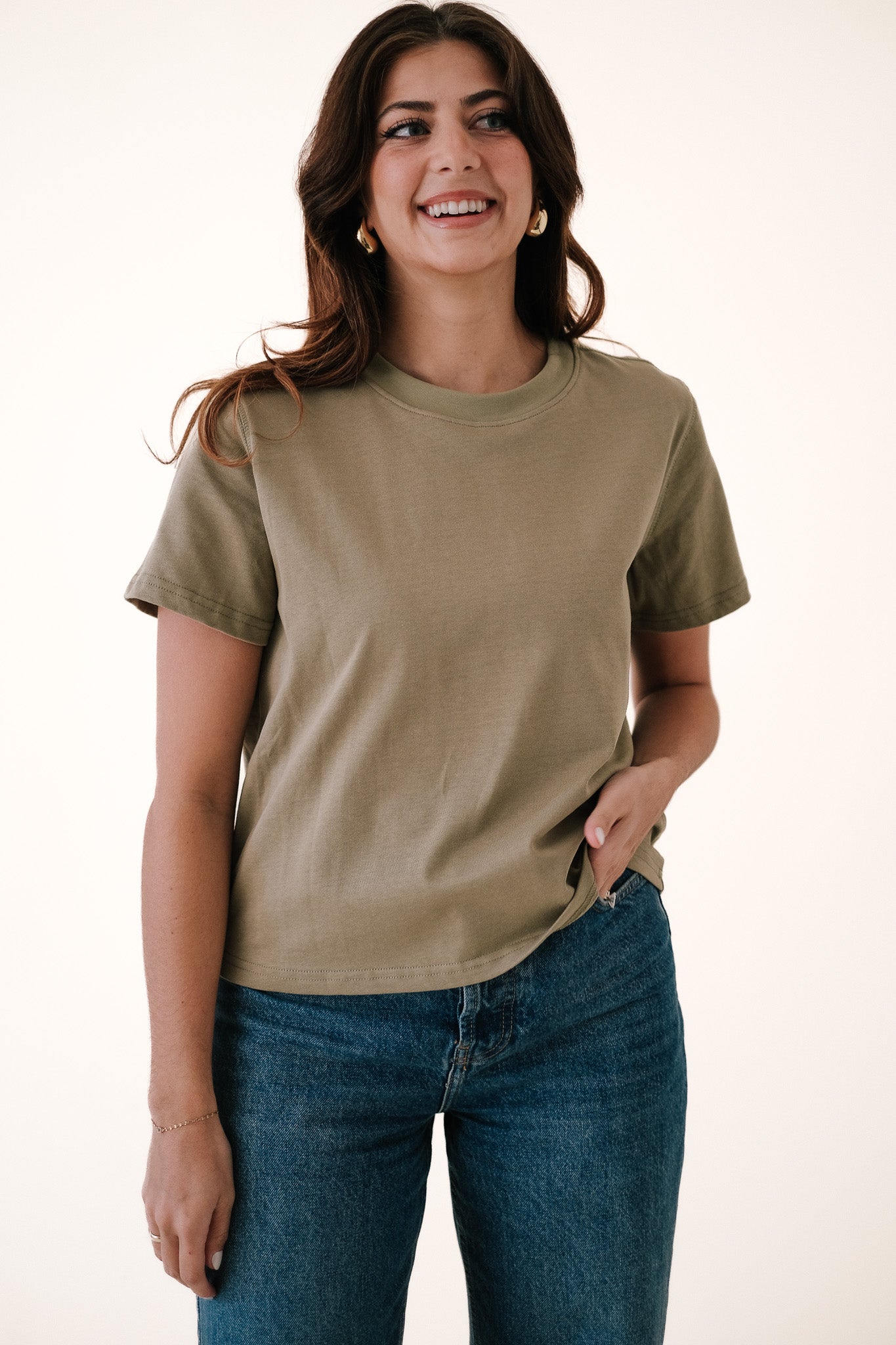 Karter Boxy Basic T-Shirt (Green)