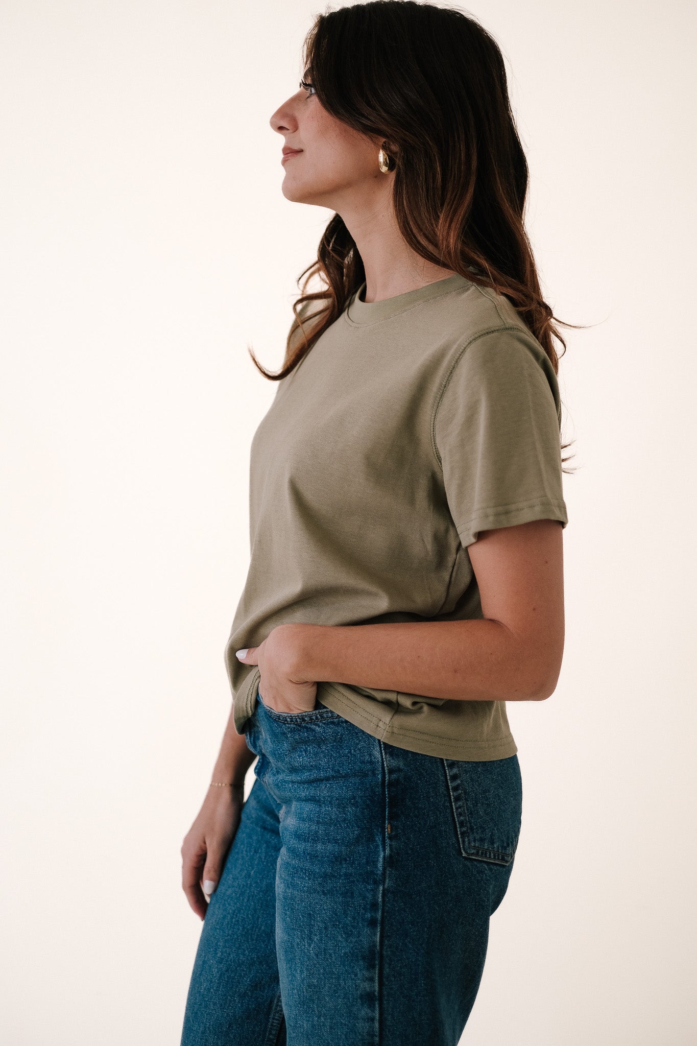 Karter Boxy Basic T-Shirt (Green)