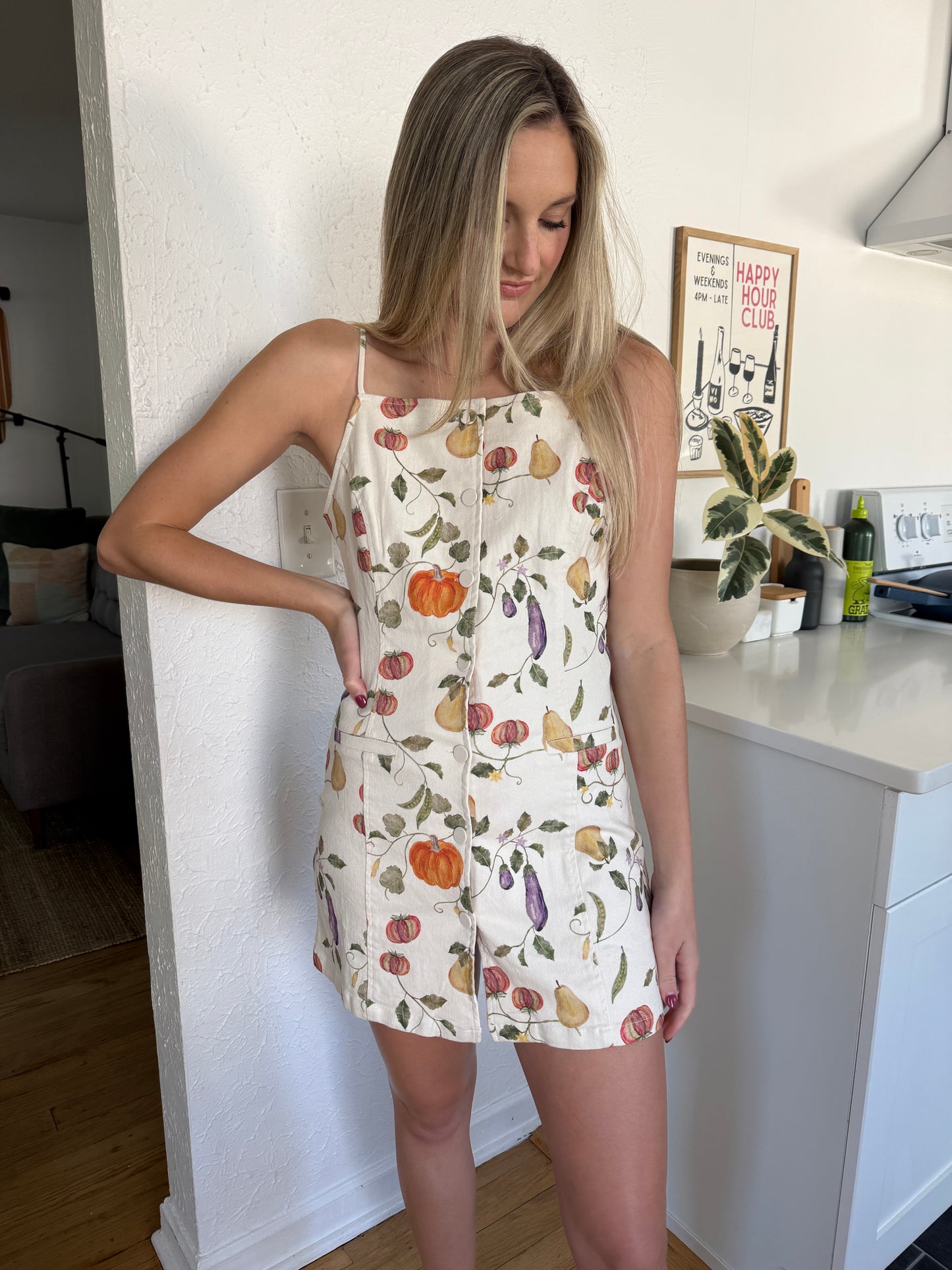 Bailey Rose Opal Fall Harvest Buttoned Midi Dress