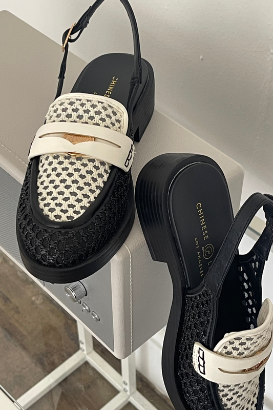 Chinese Laundry Loafer Slingback Heels (9.5)