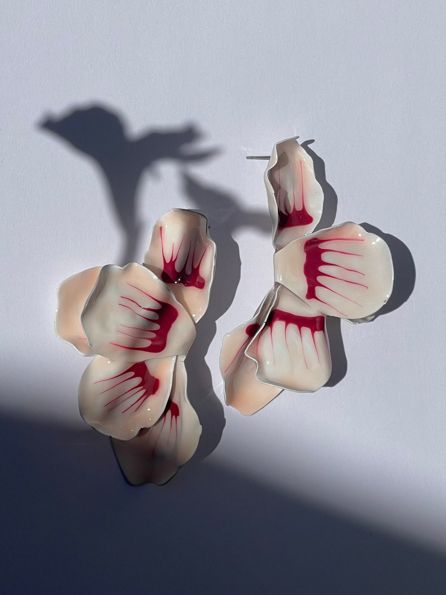 Floral Half Cut Earrings