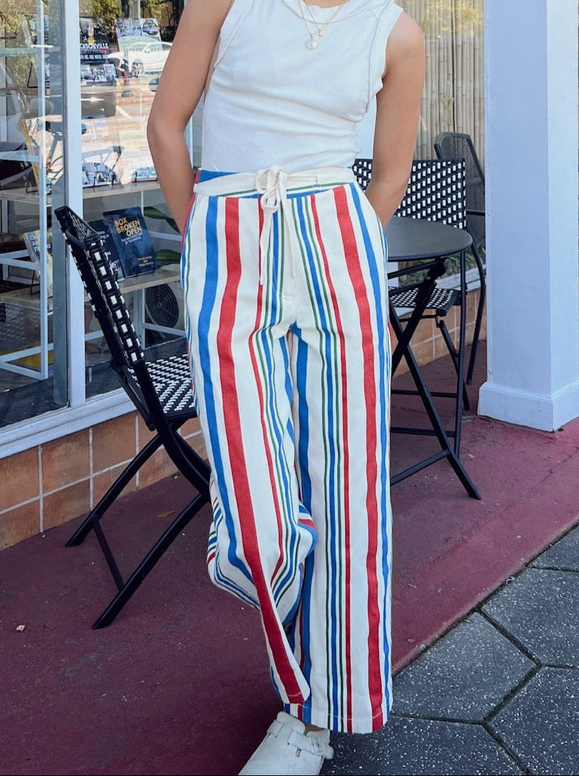 FRNCH Pelly Bold Striped Woven Pants