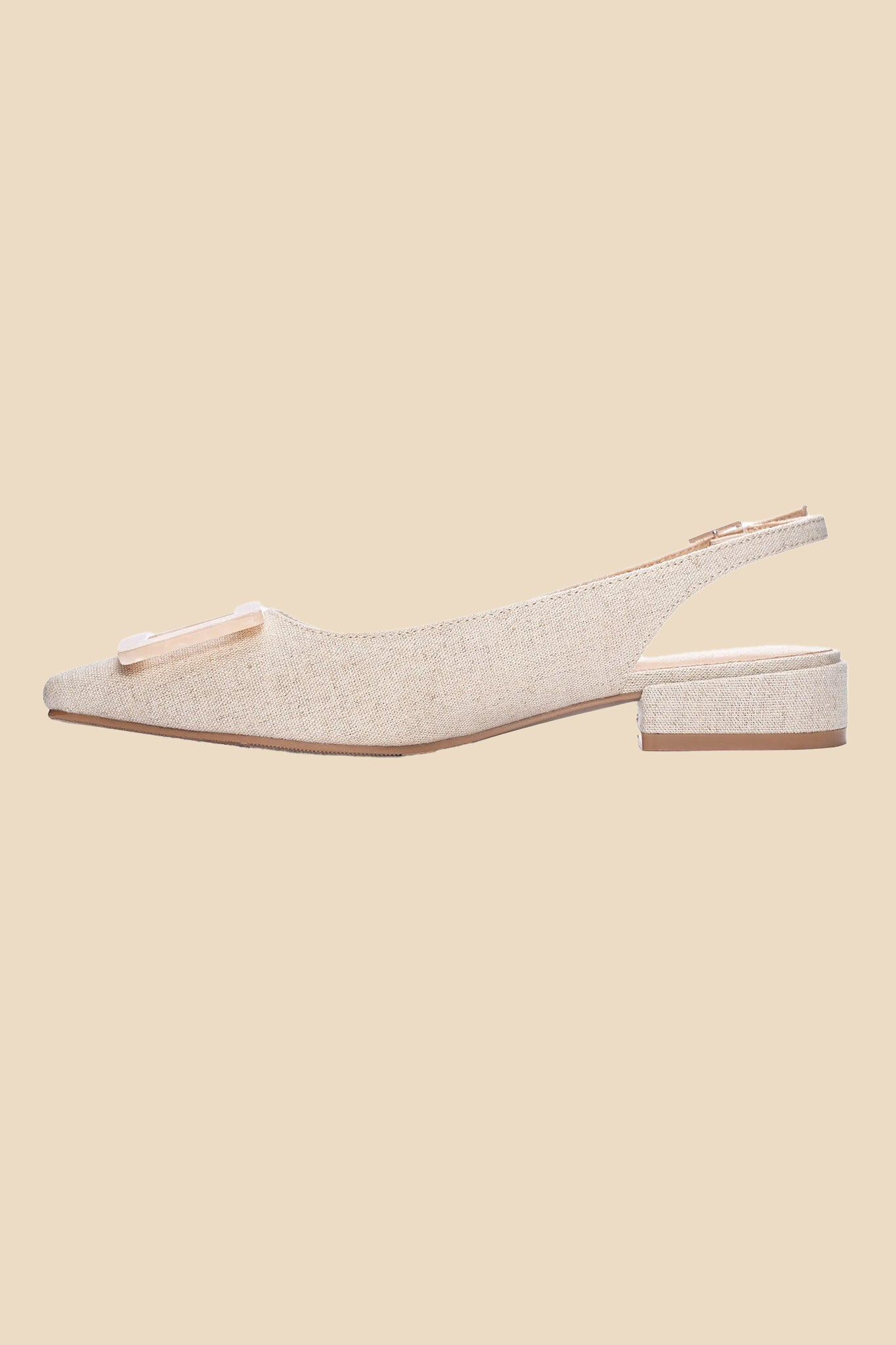 Chinese Laundry Sweetie Linen Slingback (Natural)