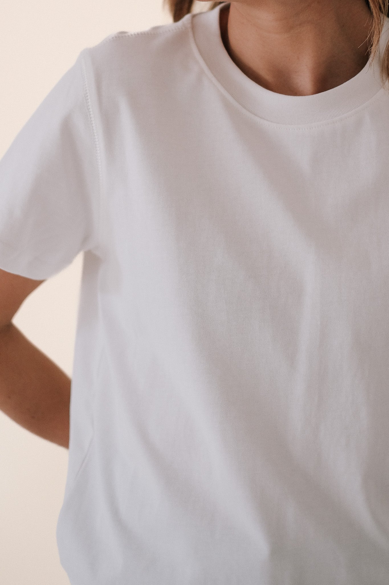 Karter Boxy Basic T-Shirt (White)