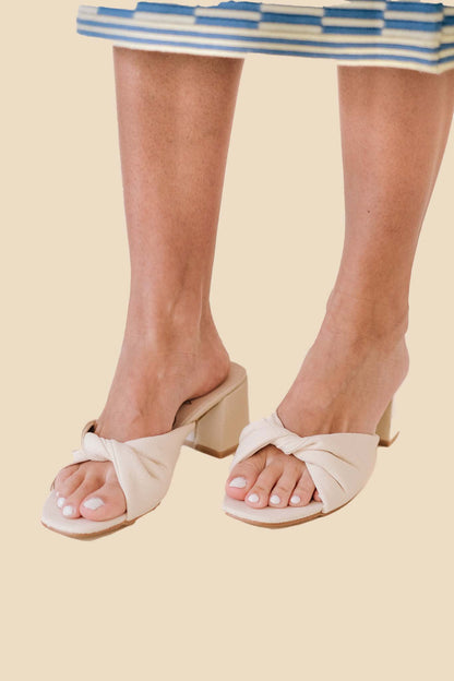Matisse Juno Linen Twist Heeled Sandal (Natural)