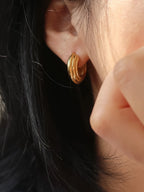 Flânerie Juliette 18K Gold Chunky Hoop Earrings