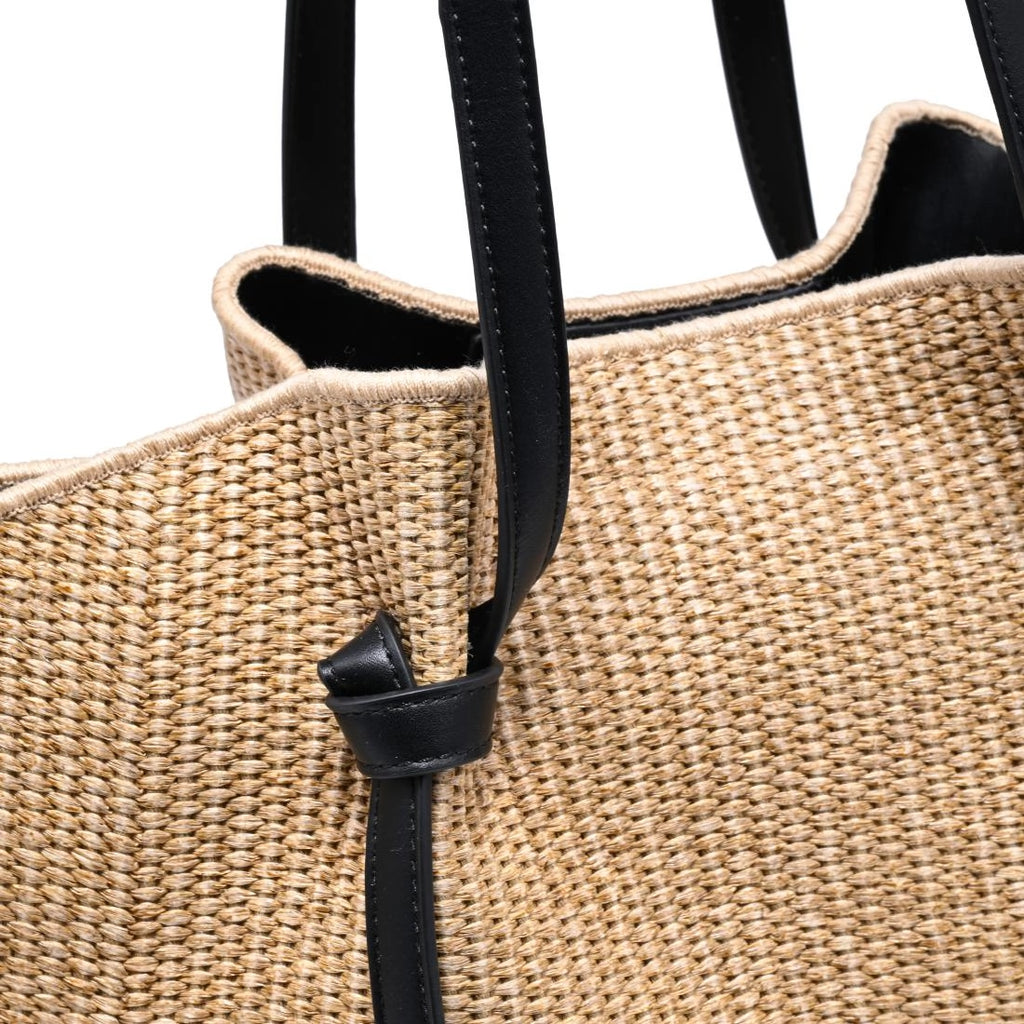 Lorenza Straw Tote Shoulder Bag