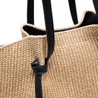Lorenza Straw Tote Shoulder Bag