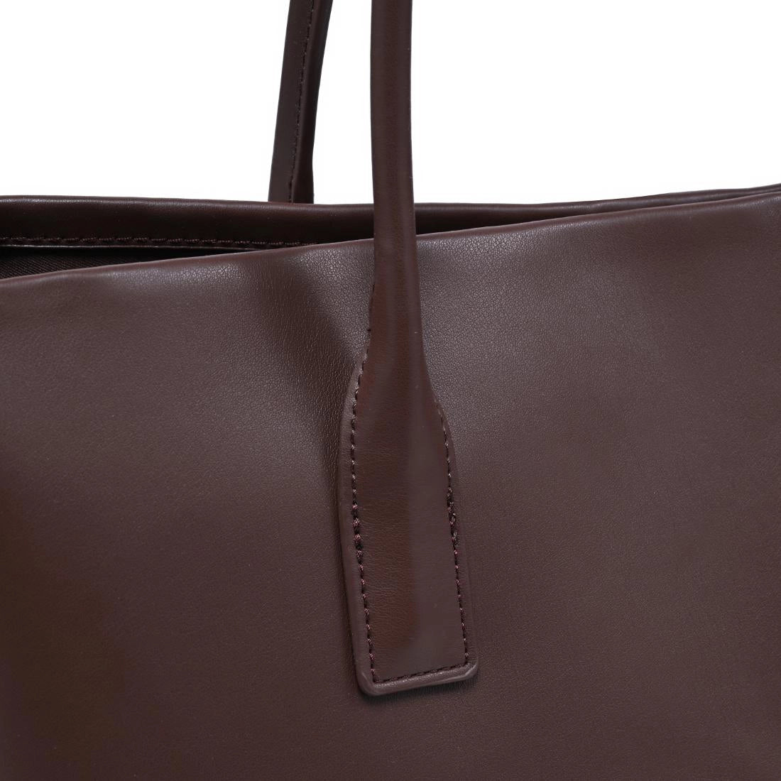 Levi Chocolate Vegan Leather Shoulder Bag