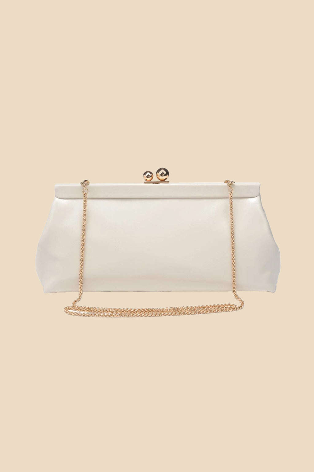 Joplin Kisslock Patent Faux Leather Clutch (Three Colors)