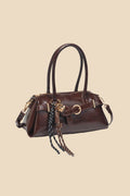 Vienna Chocolate Smooth Leather Shoulder Bag