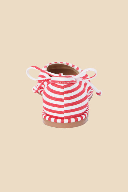 Coconuts by Matisse Gerry Ballet Flat (Red Stripe)