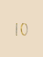 Brenda Grands 18MM Diamond Hoops