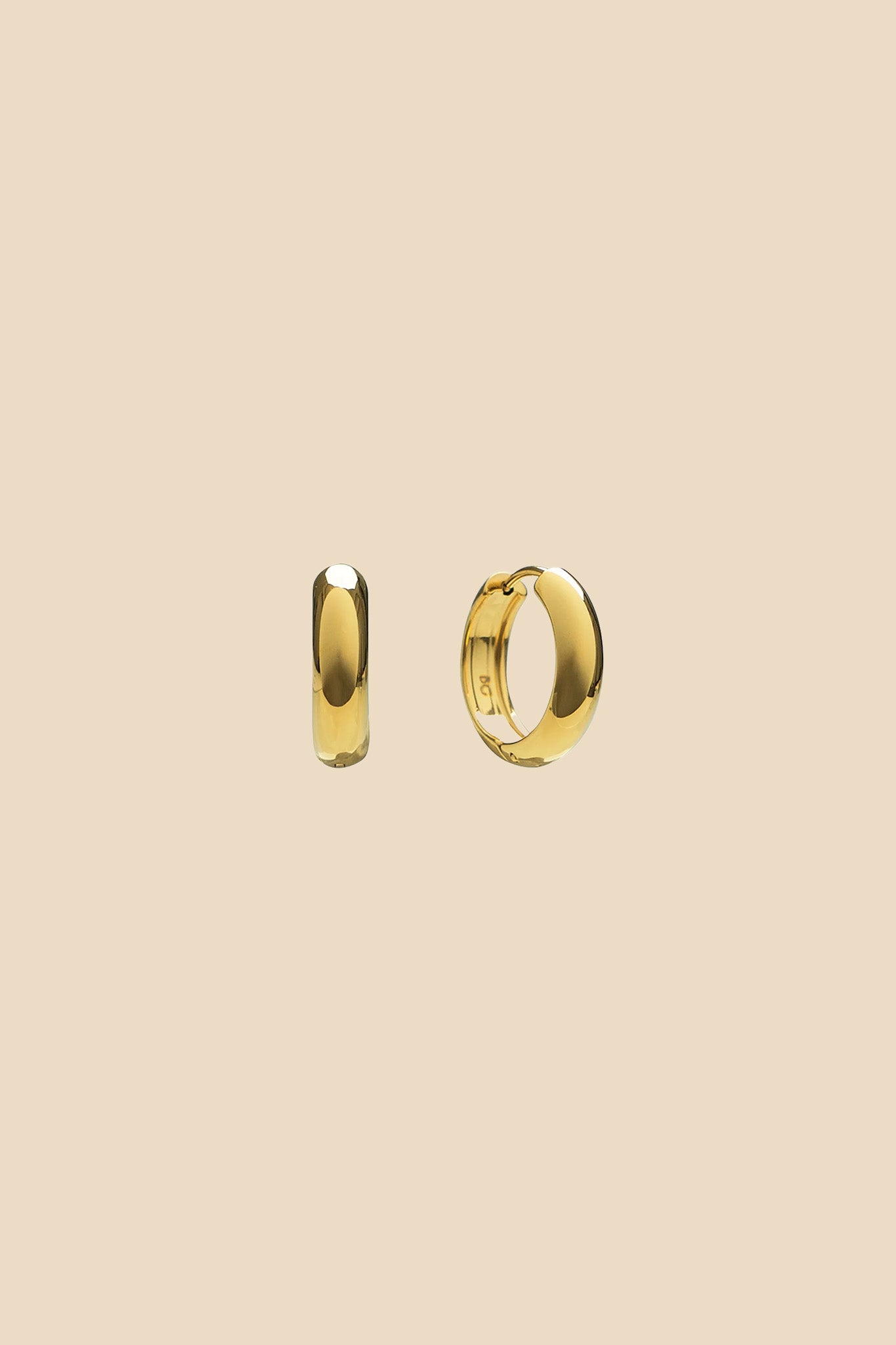 Brenda Grands 19MM Everyday Gold Hoops