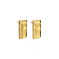Brenda Grands Waterproof Gold Statement Rectangular Earrings