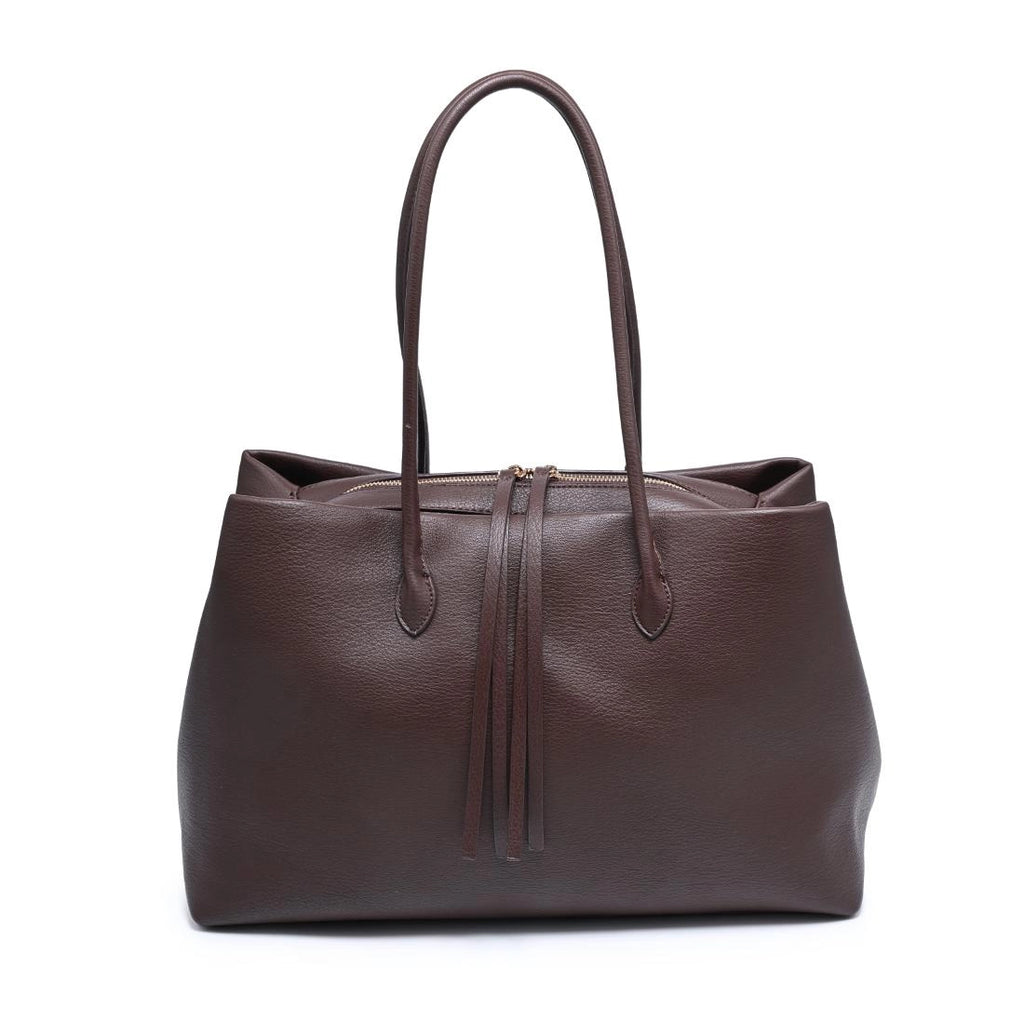 Sadie Chocolate Satchel Shoulder Bag