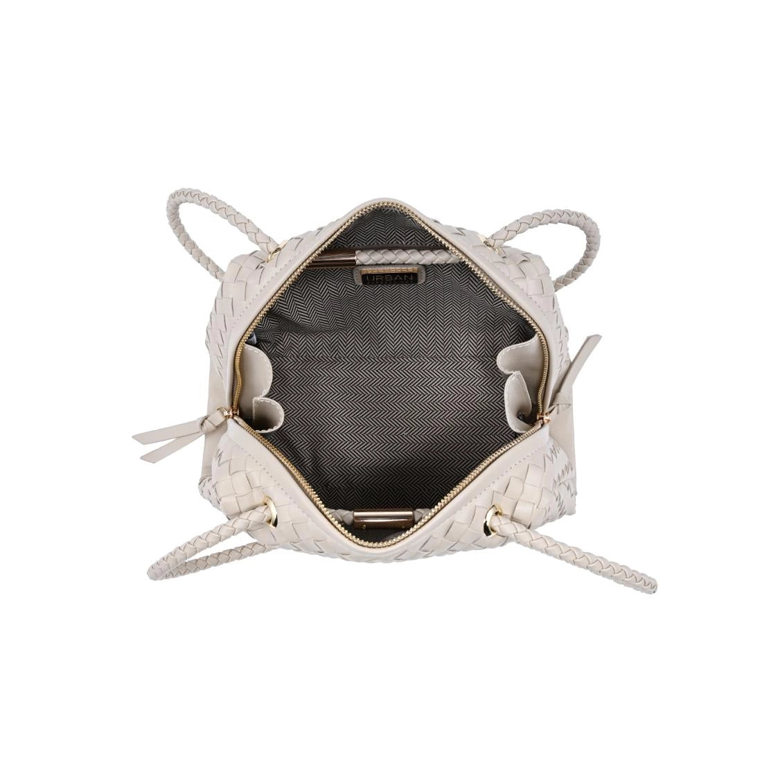 Chloe Vegan Leather Woven Shoulder Bag