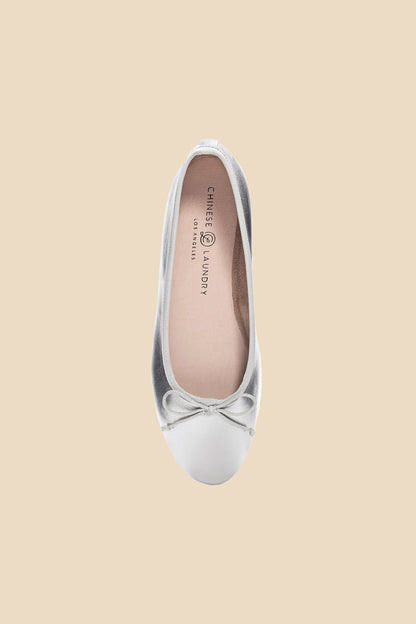 Chinese Laundry Audrey Ballet Flat (Silver)