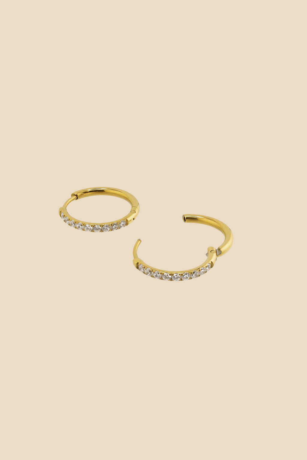 Brenda Grands 18MM Diamond Hoops