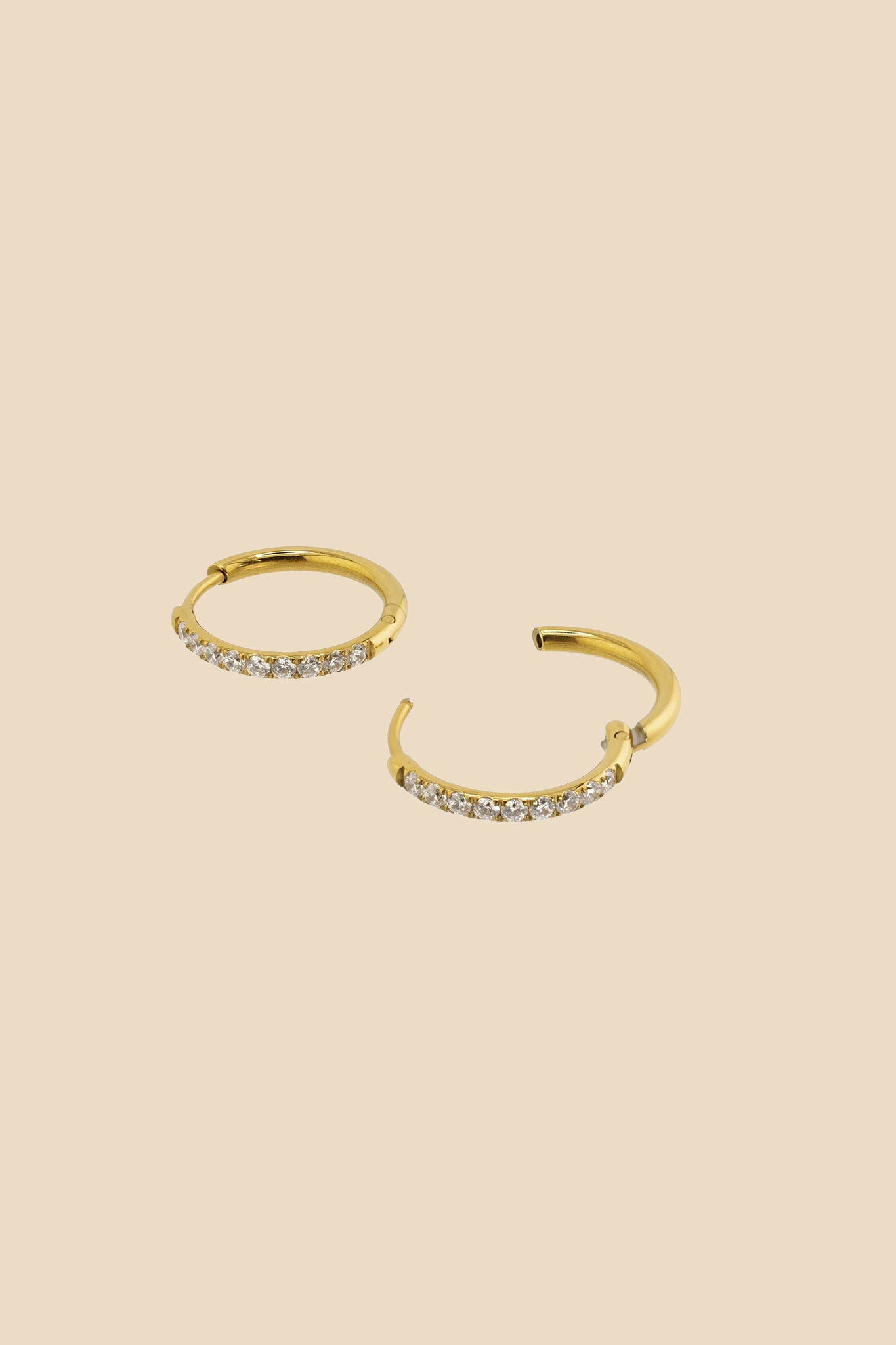 Brenda Grands 18MM Diamond Hoops