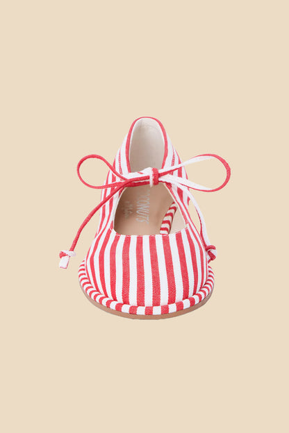 Coconuts by Matisse Gerry Ballet Flat (Red Stripe)