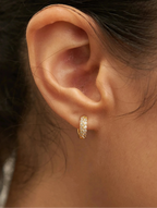 Brenda Grands Gold Crystal Huggies