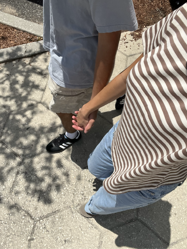 Hunter Striped Cotton Basic T-Shirt (Brown)