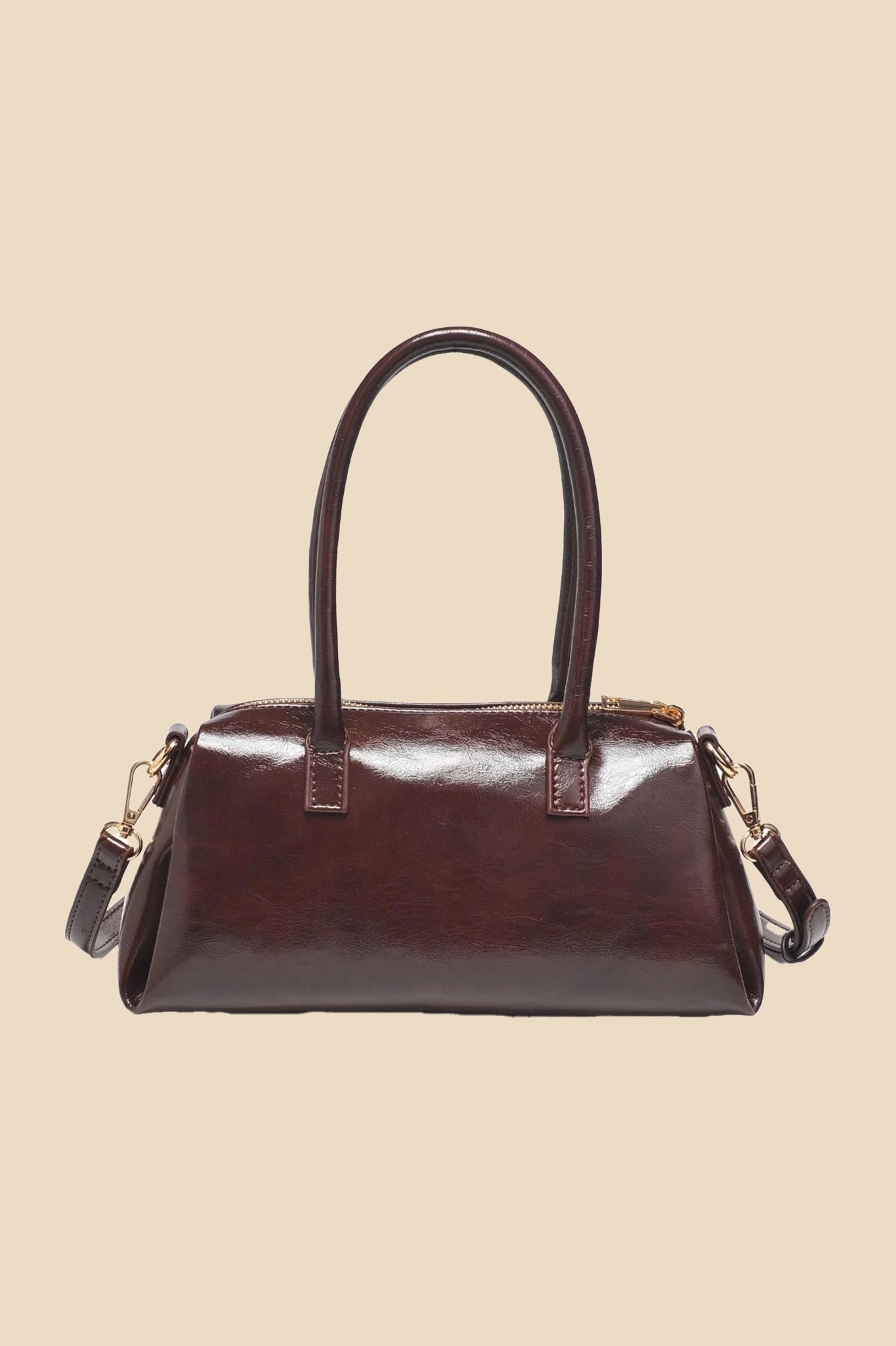 Vienna Chocolate Smooth Leather Shoulder Bag