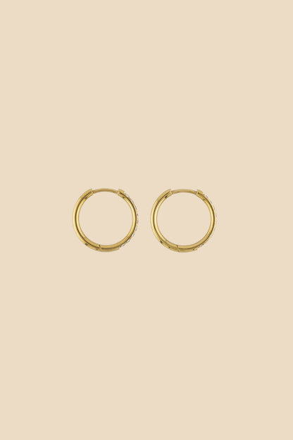 Brenda Grands 18MM Diamond Hoops