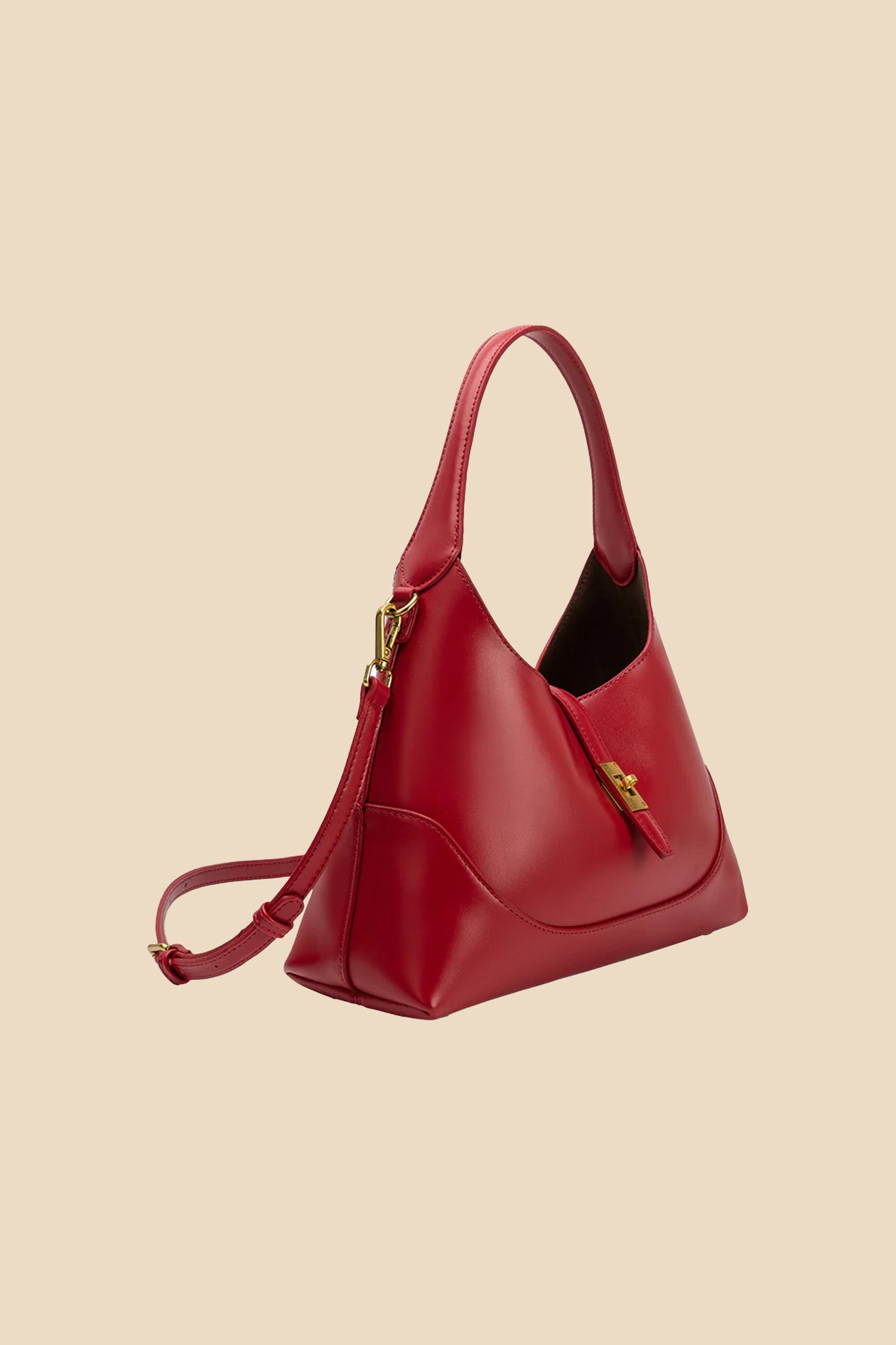 Melie Bianco Caroline Recycled Vegan Leather Shoulder Bag (Black)