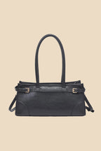 Jade Black Buckle Shoulder Bag