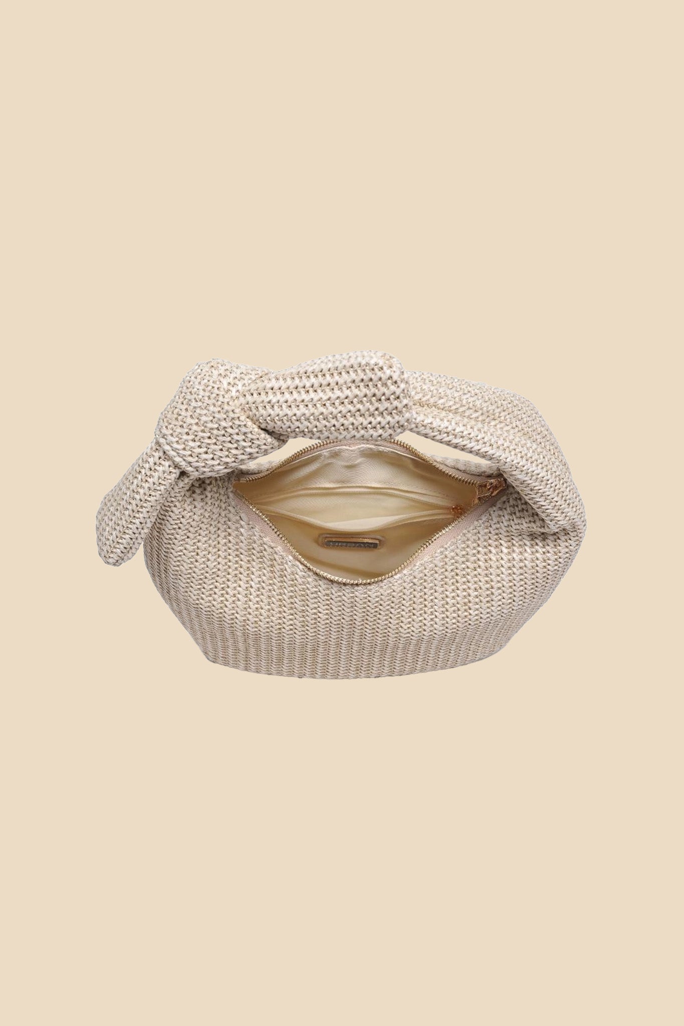 Penny Woven Knotted Shoulder Bag