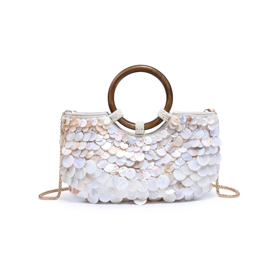 Scarlett Shell Evening Top Handle Bag