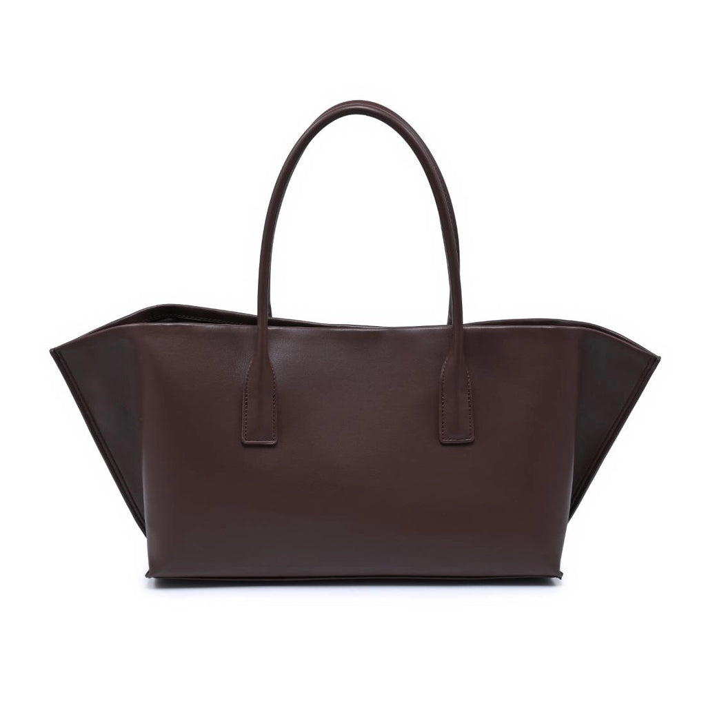 Levi Chocolate Vegan Leather Shoulder Bag