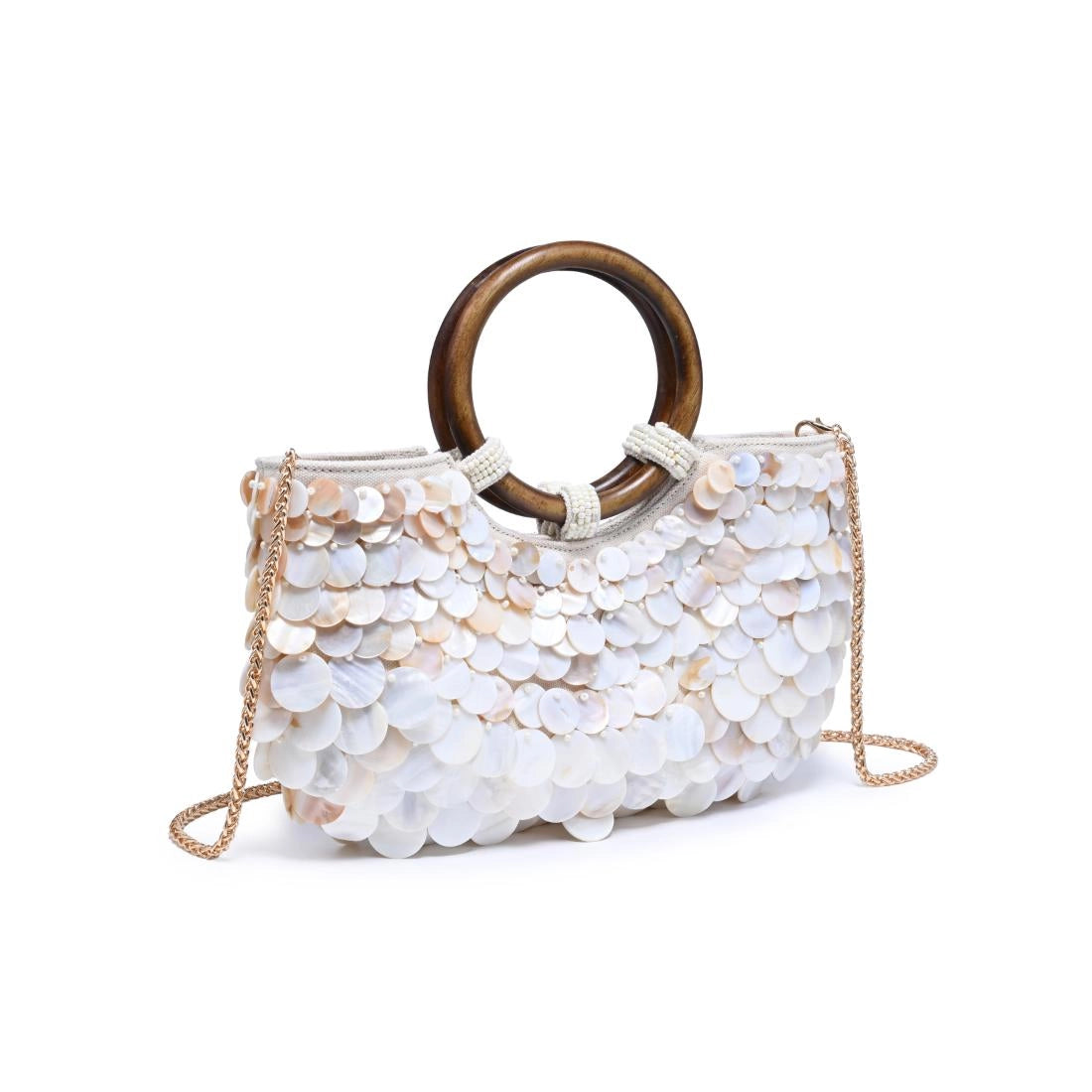 Scarlett Shell Evening Top Handle Bag