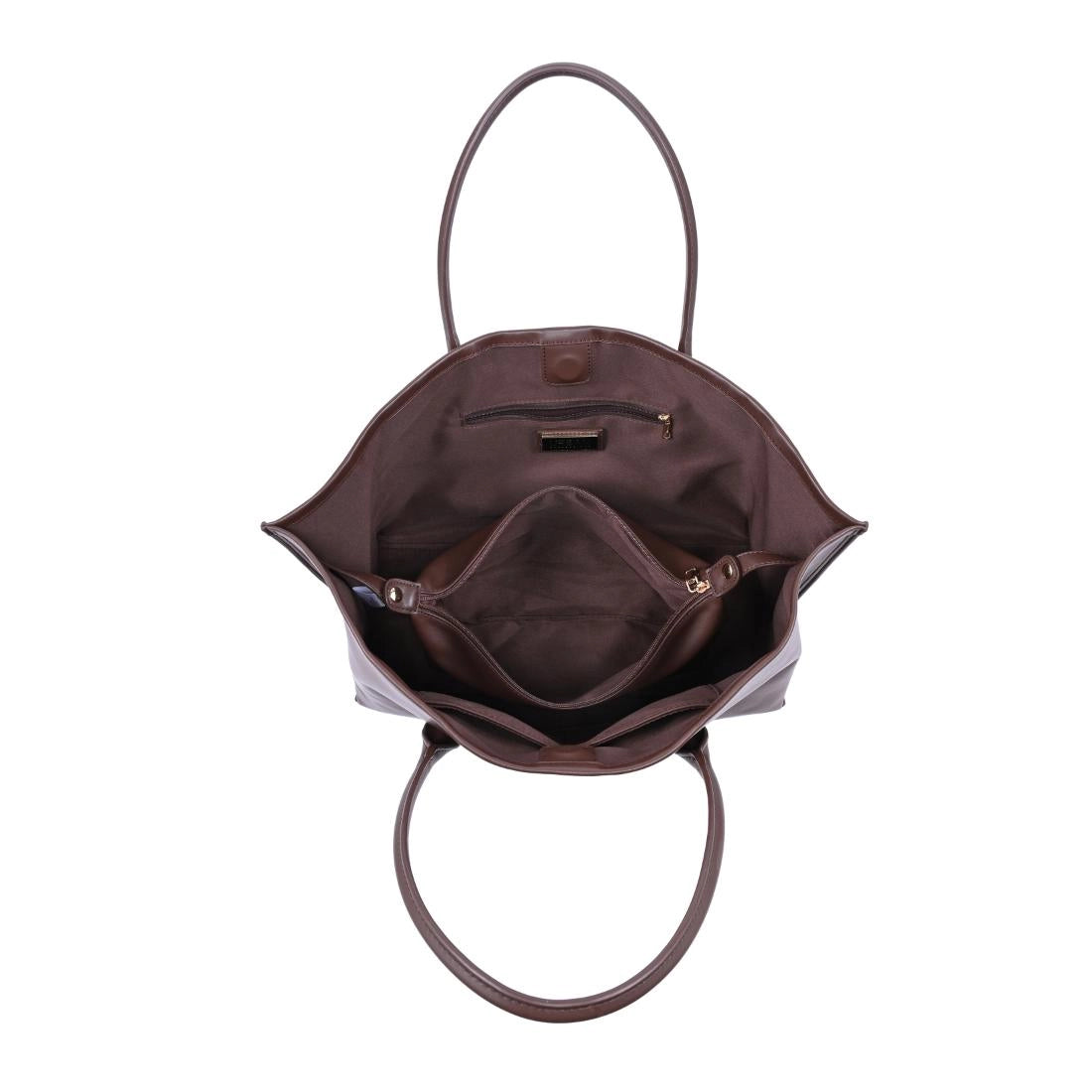 Levi Chocolate Vegan Leather Shoulder Bag