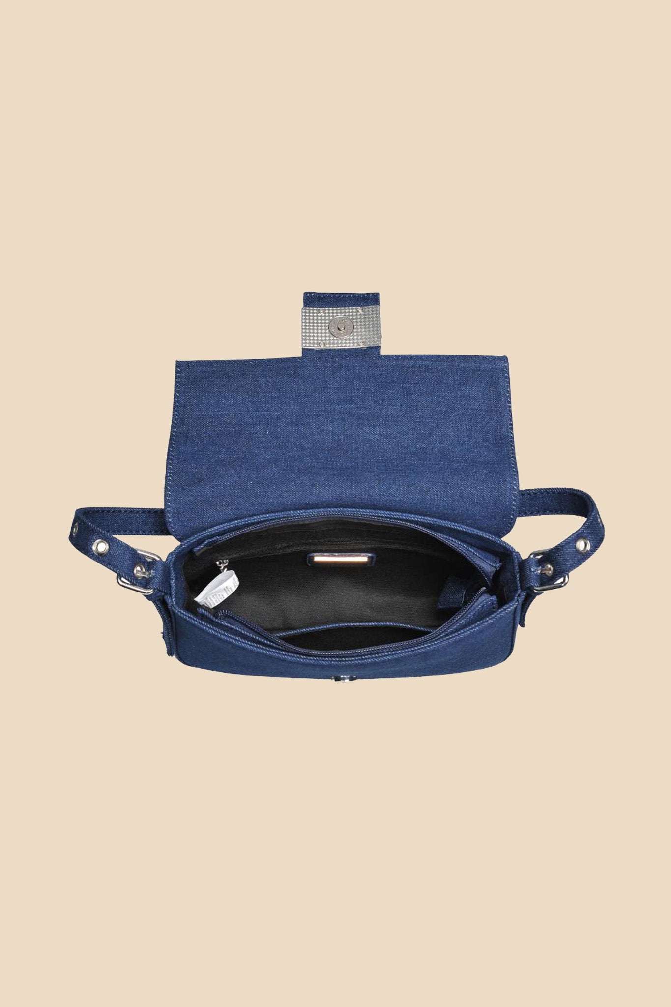 Beverly Denim Shoulder Bag