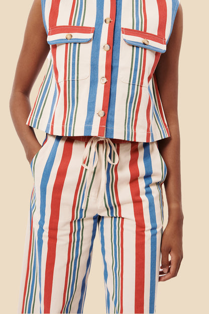 FRNCH Pelly Bold Striped Woven Pants