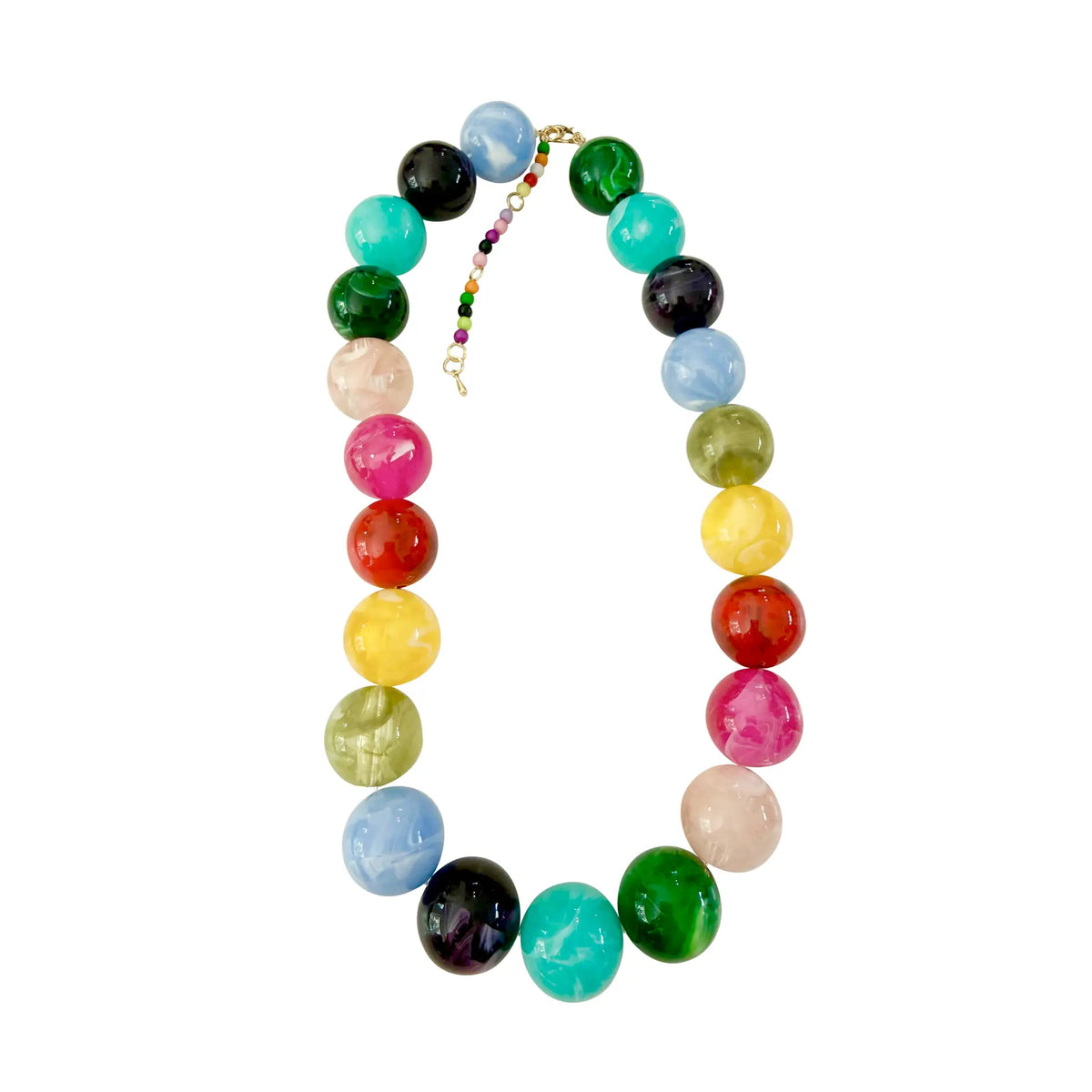 Celia Round Beaded Necklace (Two Colors)