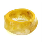 Yellow Acetate Bangle Bracelet