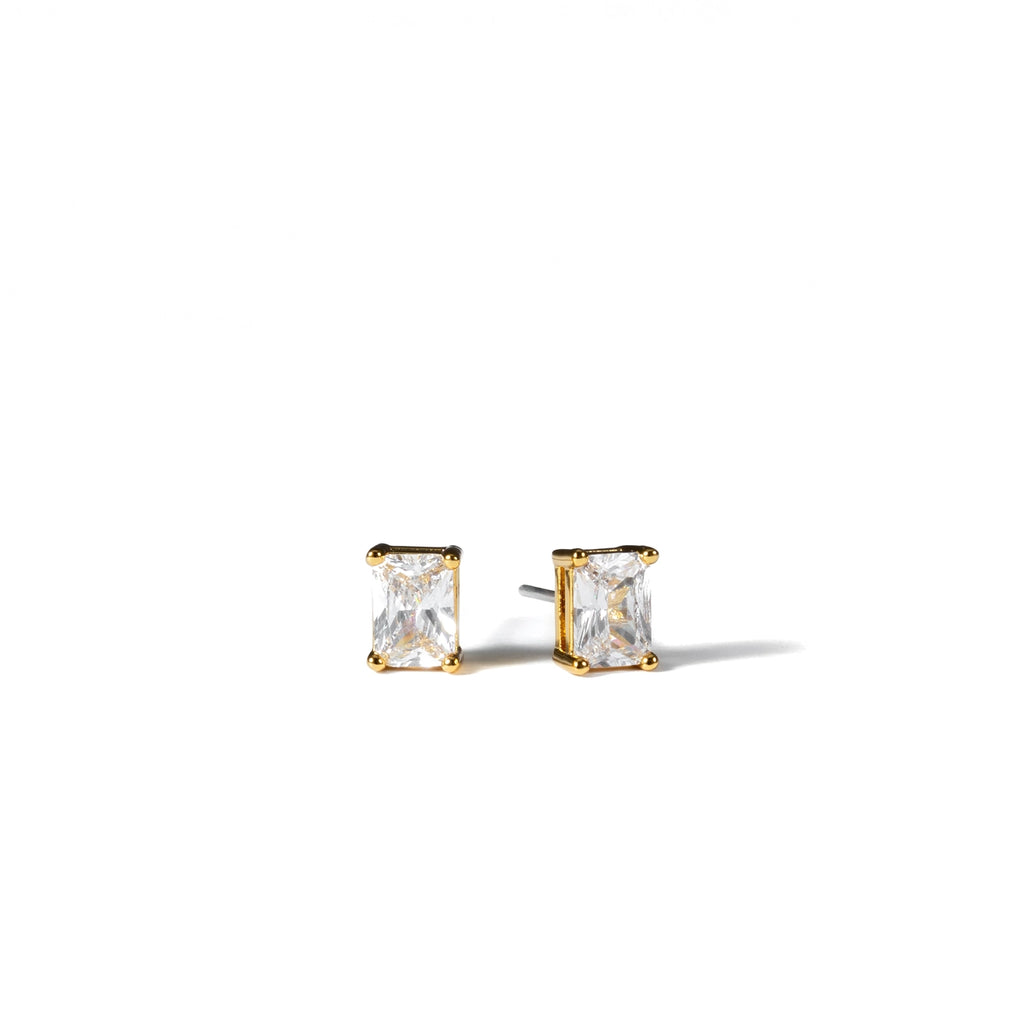 Brenda Grands 18K Gold Baguette Stud Earrings